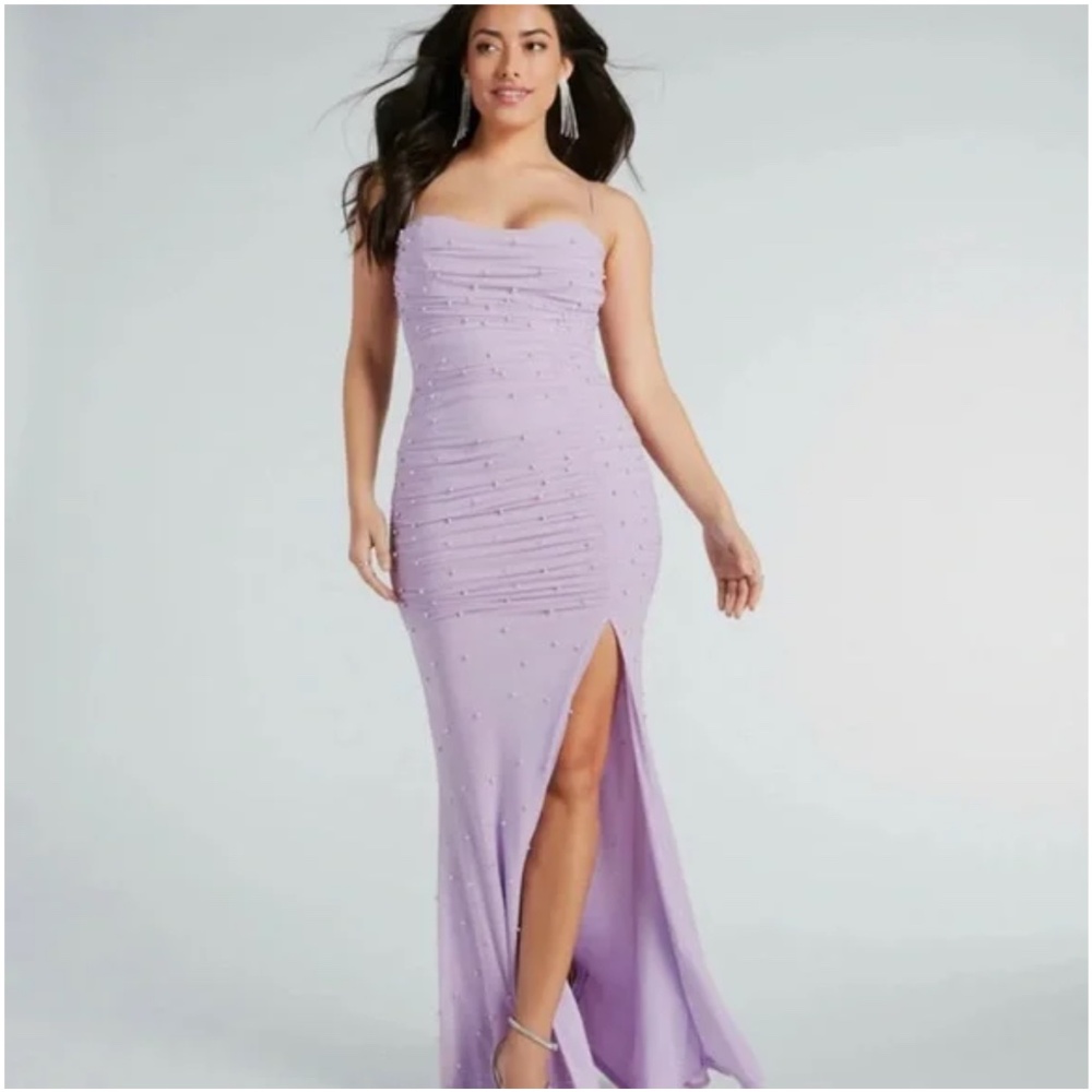 Windsor purple pearl dress